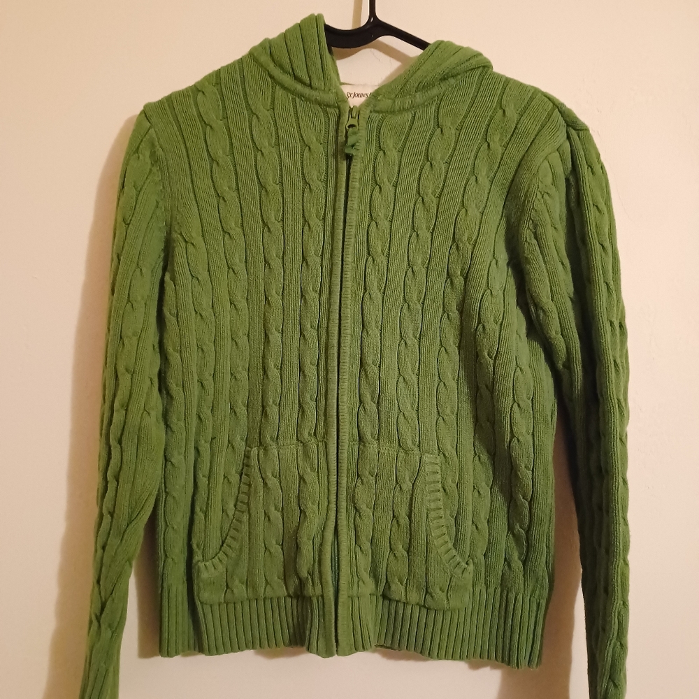 Knitted zip up sweater